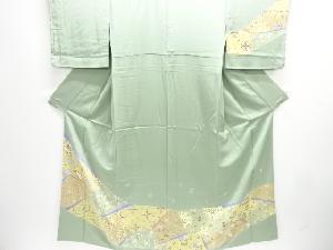 作家物　手描き友禅　鳳凰に花更紗模様訪問着